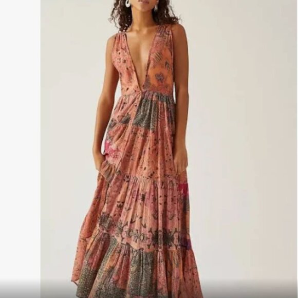 Mes Demoiselles Dresses & Skirts - Mes Demoiselles Floral Eyelet Maxi Dress, 36 (US 4)